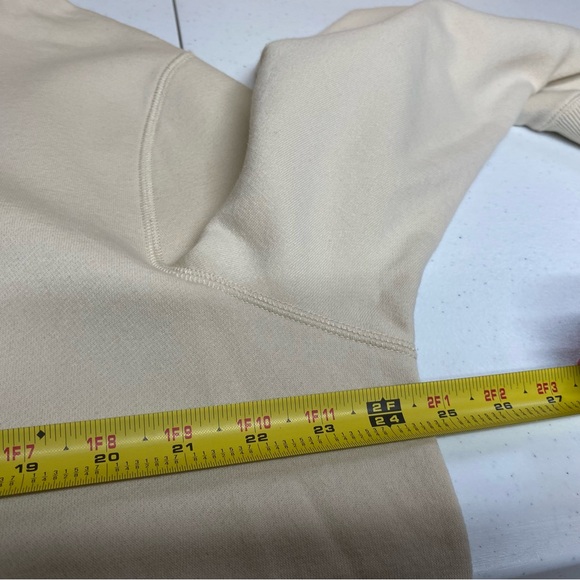 Member's Mark men's xl fleece hoodie cream classic fit new with tags - Picture 7 of 8